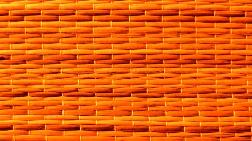 Orange Straw Weave Background