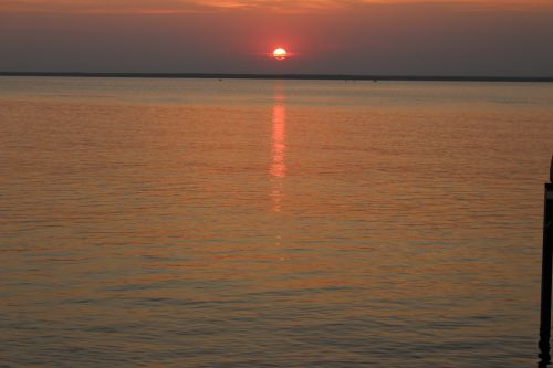 Orange Sunset Lake