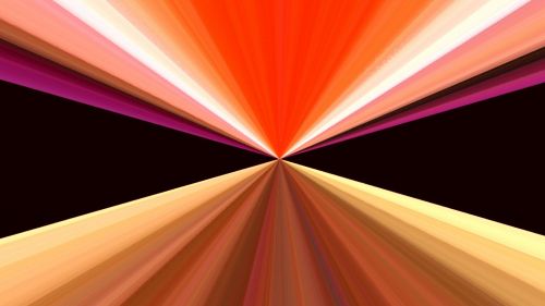 Orange Triangles Abstract Pattern