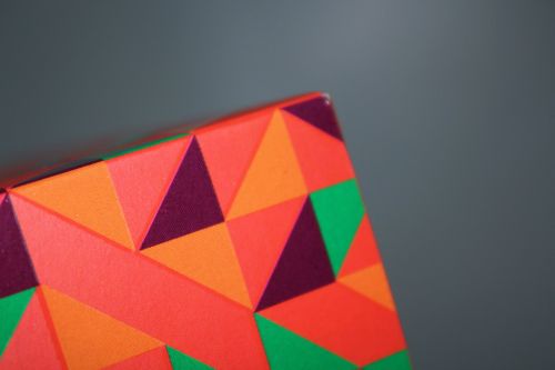 Orange Triangles Background 2