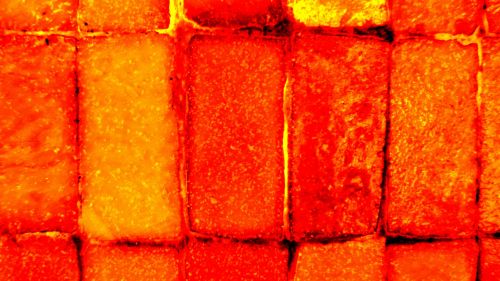 Orange Vertical Bricks Background
