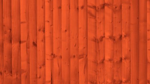 Orange Wooden Fence Background