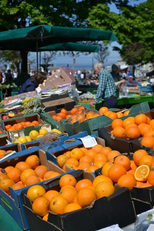 oranges market food