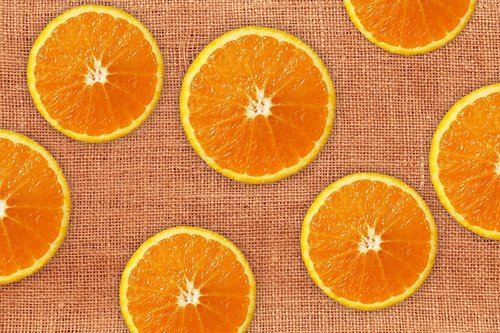 oranges  discs  fruit