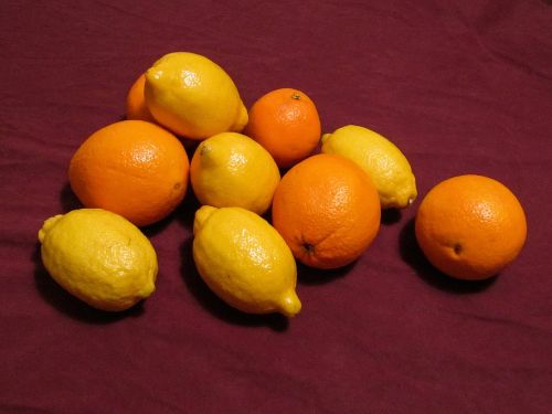 oranges fruit lemon