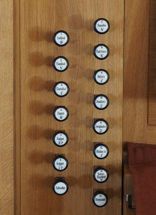 organ buttons organ church
