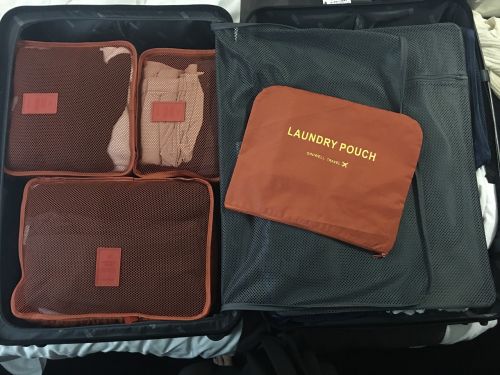 organized travel packing organization