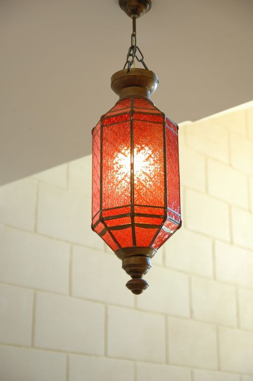orient lamp orange