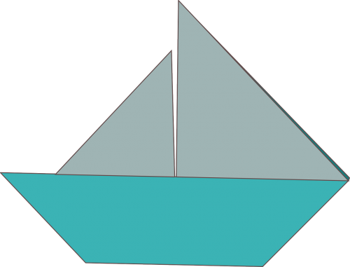 origami boat fold