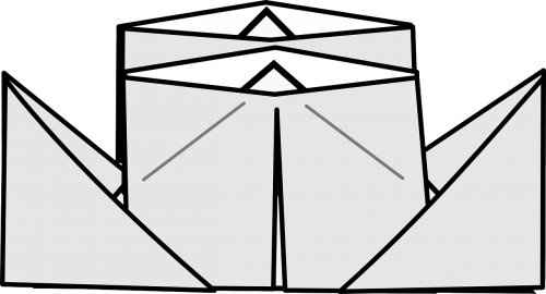 origami paper boat paper ship