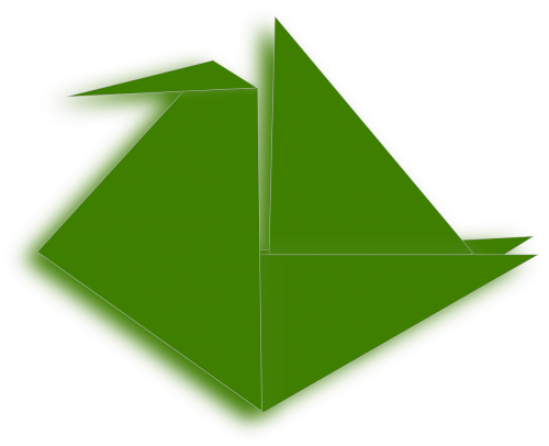 origami crane folding
