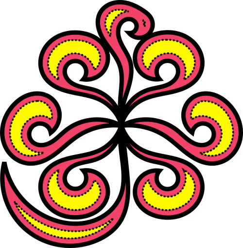 ornament flower tribal