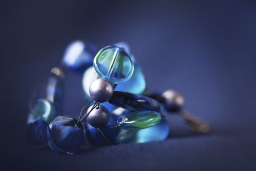 ornament beads blue