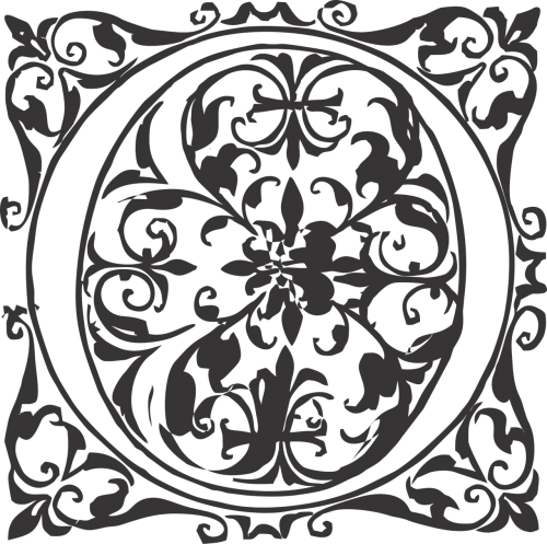 ornamental ornate tile