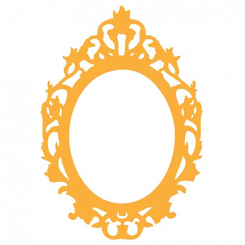 Ornate Orange Frame Clipart