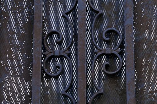 Ornate Wire Gate Background
