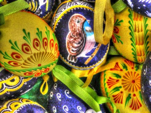 Ornately Decorated Easter Eggs