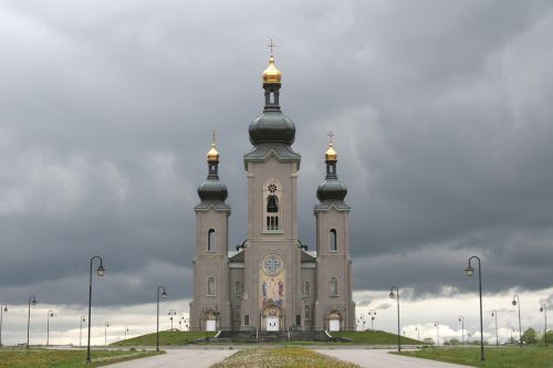 orthodox church clouds