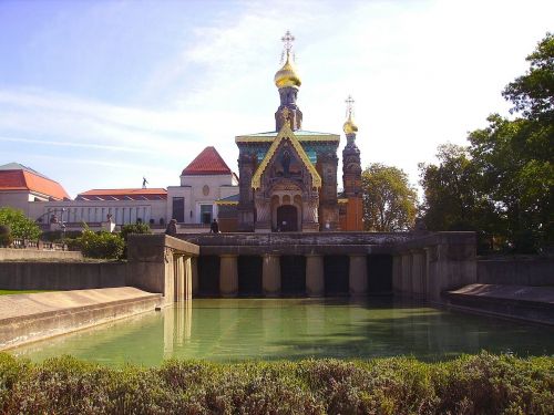 orthodox church spires buildings