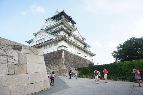 osaka  castle  japan