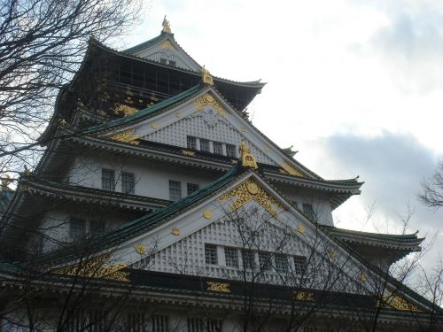 osaka castle castle sky