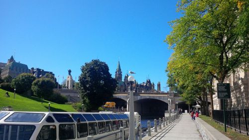 ottawa canal blue sky