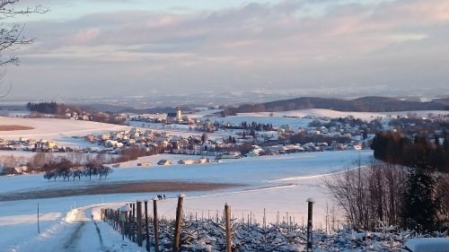 ottnang in winter panorama