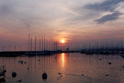 ouchy sunset lausanne