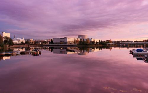 oulu finland sunset