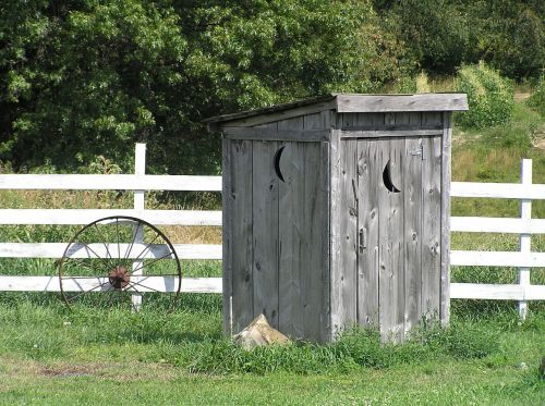 outhouse rural rustic