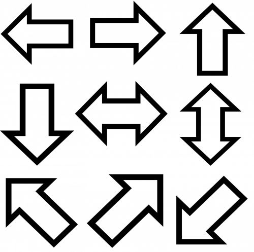 Outlined Arrows