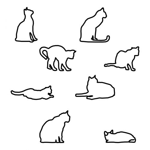 Outlined Cats