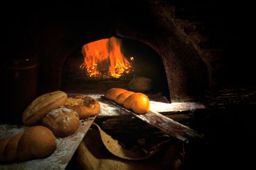 oven bread wood fire
