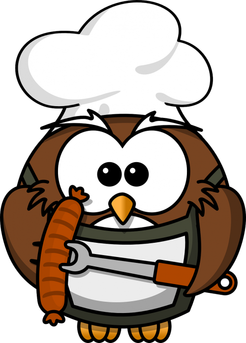 owl animal barbecue