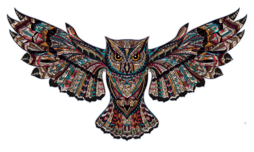 owl metallizer art