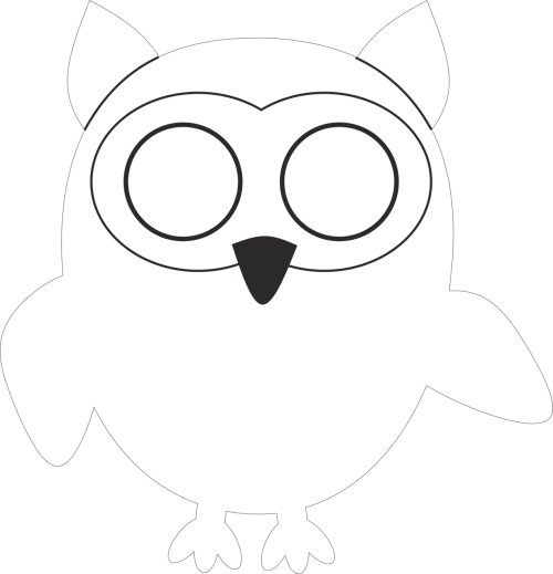 owl template stylized