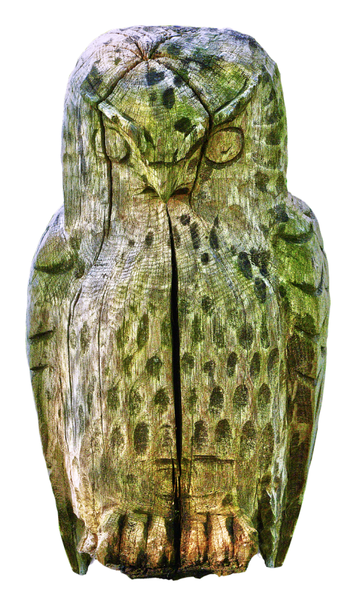 owl sculpture holzfigur