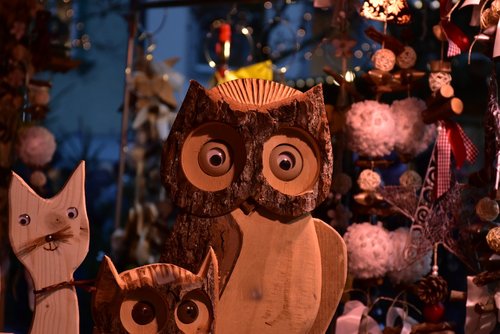 owl  wood  decoration