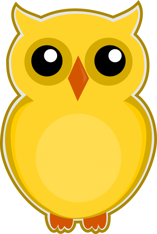 owl yellow bird