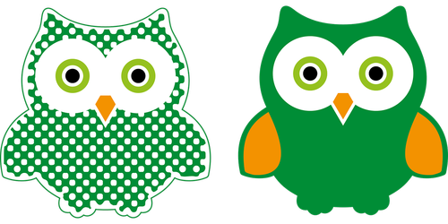 owl  green  bird