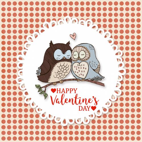 Owl Love Valentine Card