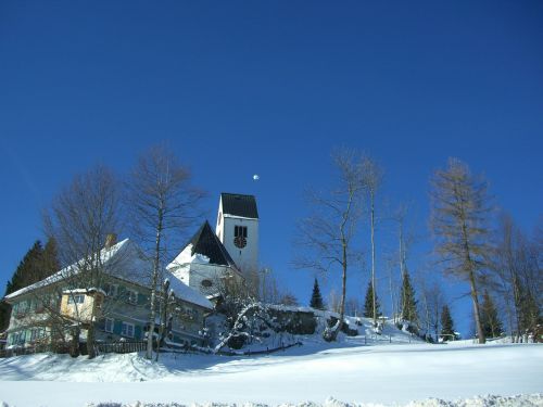 oy mittelberg church sky
