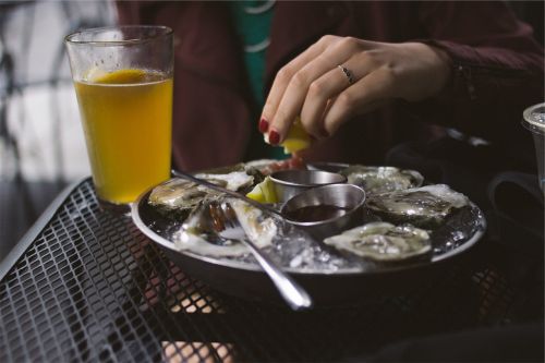 oysters seafood lemon