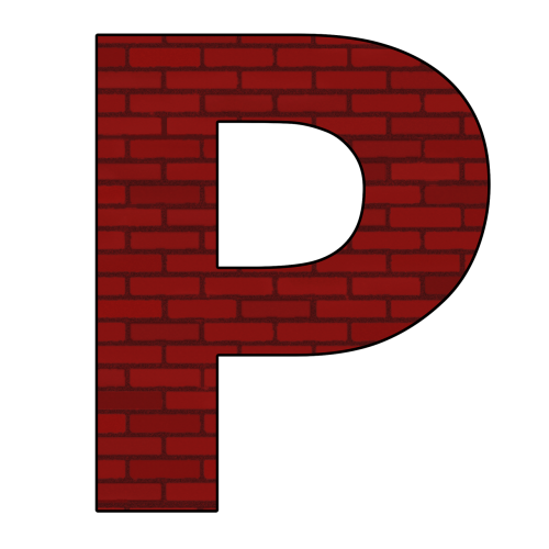 p alphabet letter