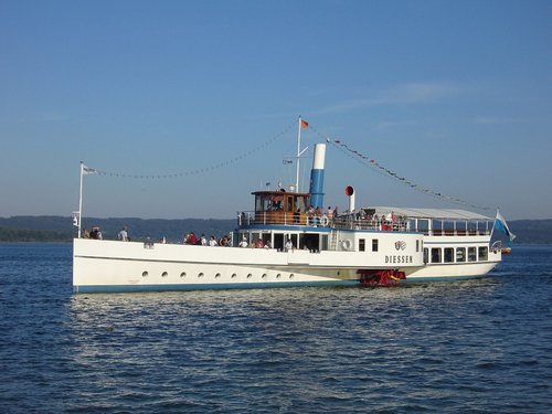 paddle steamer  ammersee  dießen