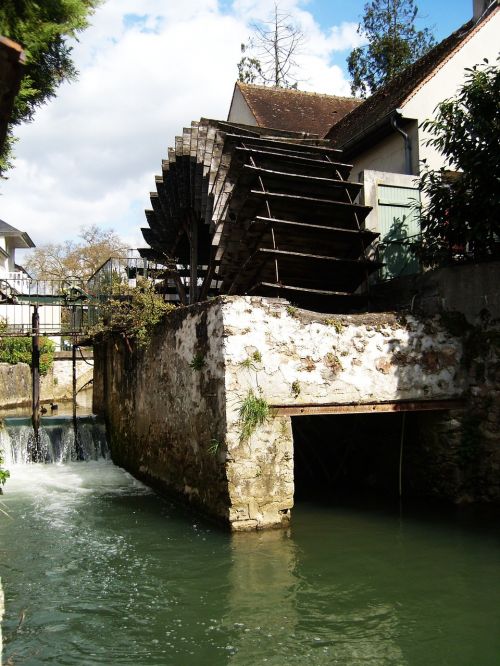 paddle wheel mill weir