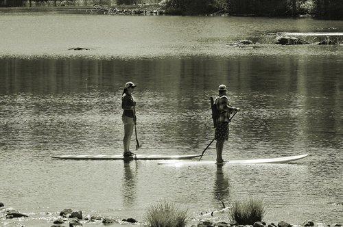 paddleboards on string lake  lake  paddleboard