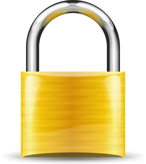 padlock gold lock