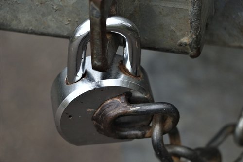 padlock  chain  security