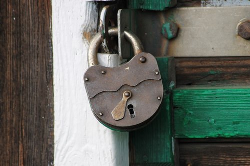 padlock  hinged  old